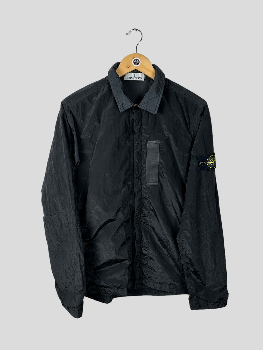 Stone island nylon cheap metal overshirt grey