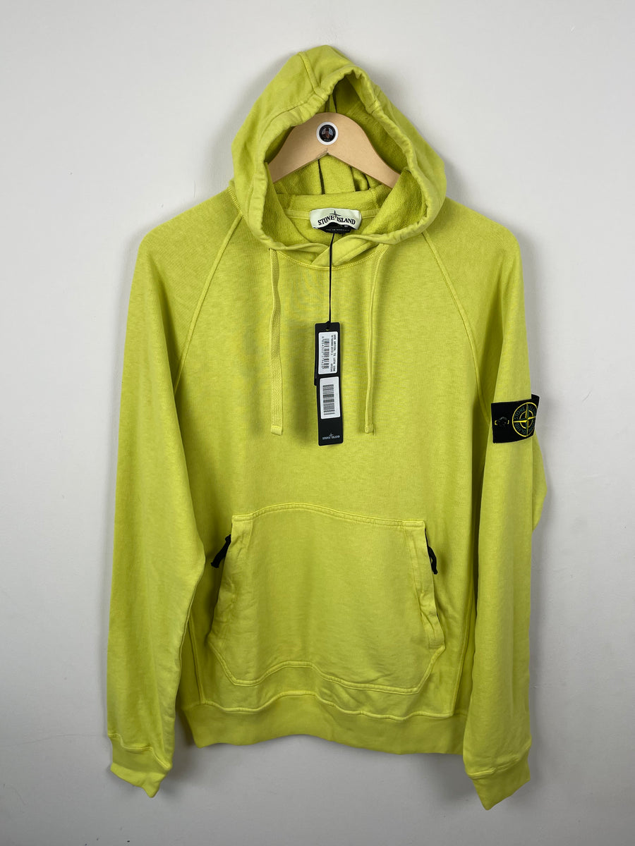 Stone island hoodie clearance neon