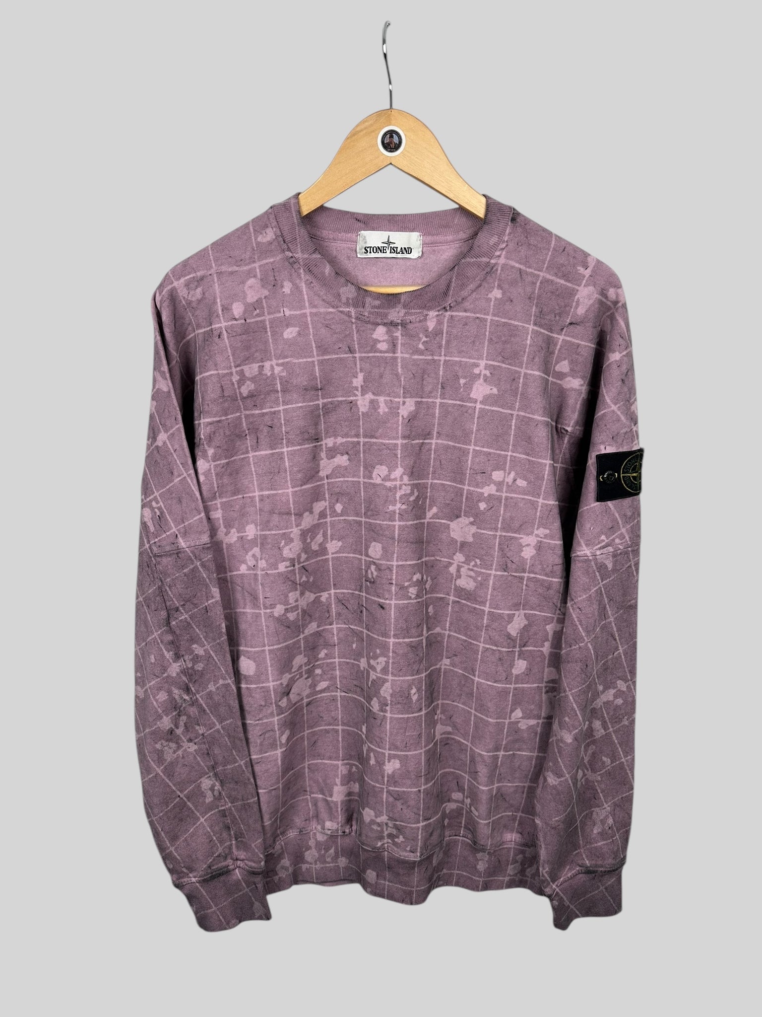 Stone Island Laser Camo Dust Sweatshirt - Large