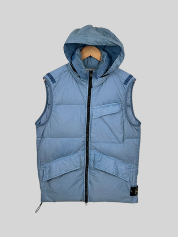 Stone Island Crinkle Reps Down Gilet - Medium