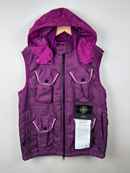 Stone Island Modified Panama 6/3 HT Nylon + Leather With Primaloft TC - Large